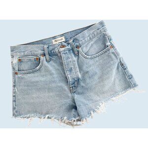 MADEWELL Relaxed Denim Cut Off Shorts Distressed Raw Hem Hi Rise Sz 27